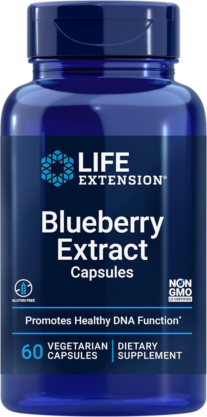 life extension 蓝莓提取物胶囊 - 支持***健康,dna